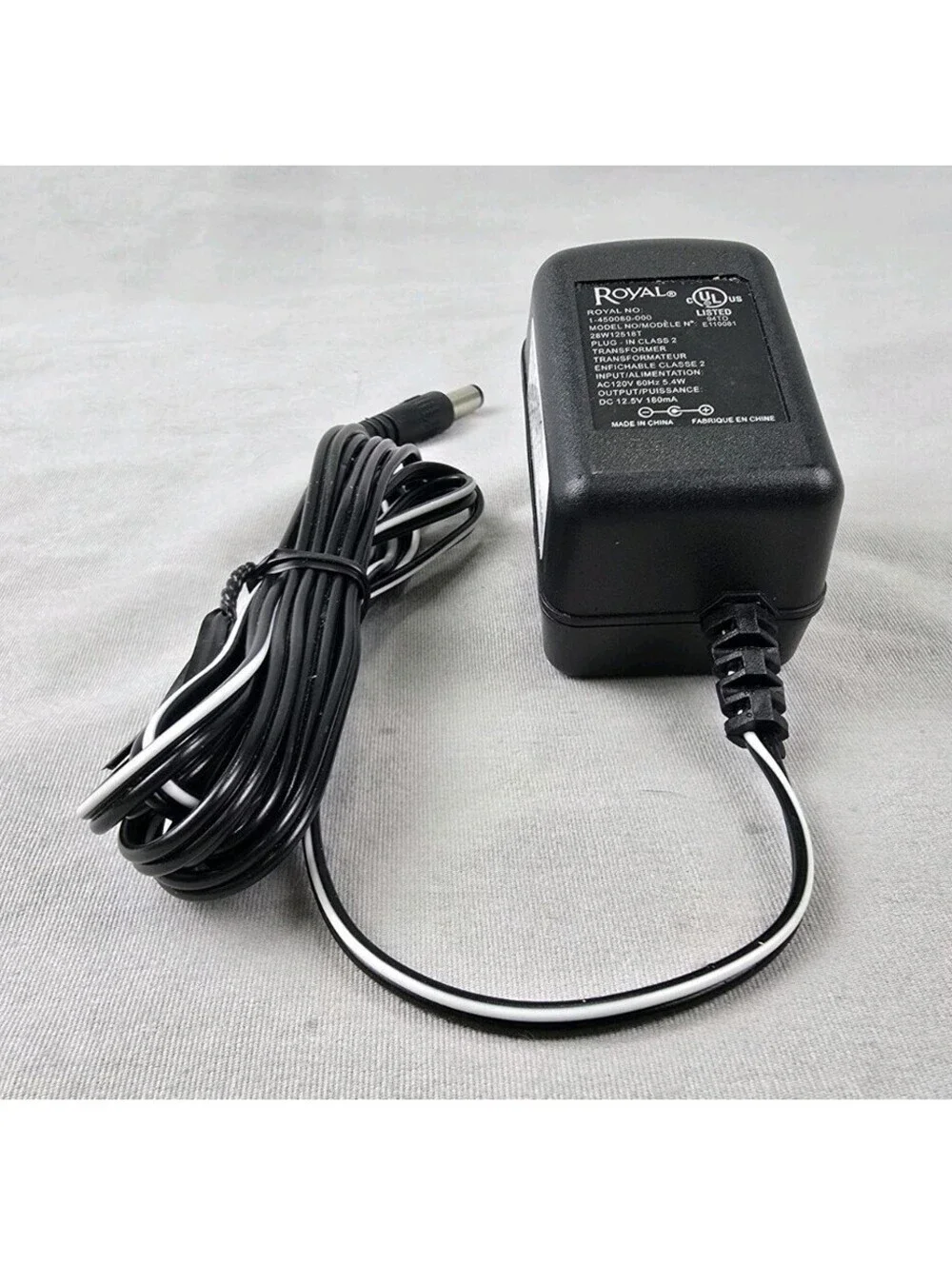 Royal Dirt Devil Broom Vac BV2030 Power Charge Cord Plug 1-450080-000 28W12518T